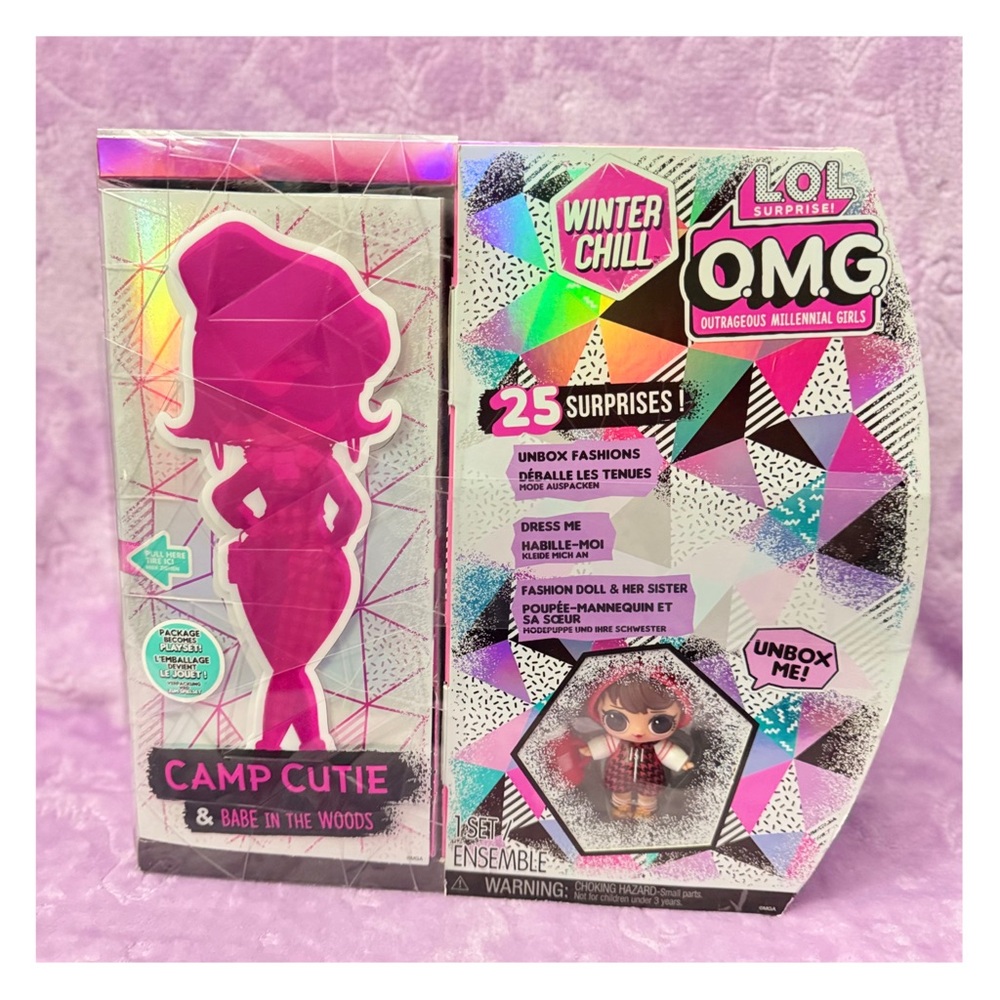 L.O.L. Surprise! Winter Chill OMG Camp Cutie Doll - Pink and Purple